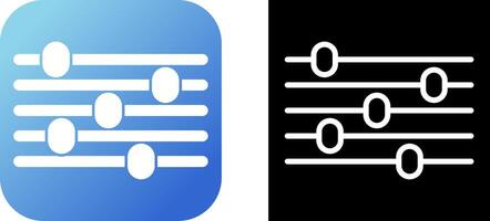 égalisation vecteur icône