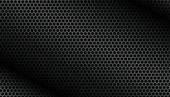 brillant noir hexagonal carbone fibre texture Contexte vecteur