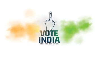 voter pour Indien Lok sabha général élection bannière conception vecteur