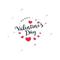 content valentines journée vœux Contexte pour social médias Publier vecteur