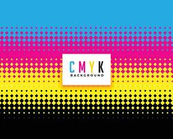 cmyk couleurs demi-teinte style Contexte vecteur