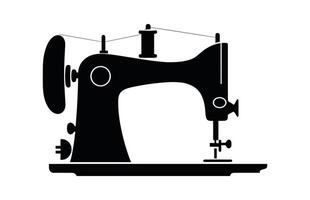 couture machine vecteur illustration, couture logo atelier, manuel coudre, couture machine silhouette icône,