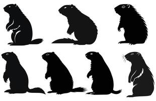 marmotte silhouette conception, marmotte noir vecteur conception ,marmotte marmotte silhouette.