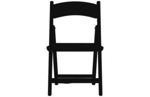 pliant chaise silhouette, pliage chaise vecteur illustration.chaises vecteur silhouette