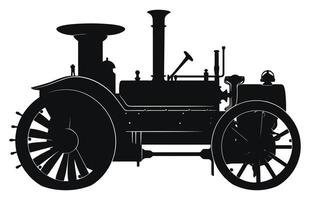 steampunk tracteur silhouette, tracteurs vecteur silhouette, tracteur silhouettes moderne et antique,
