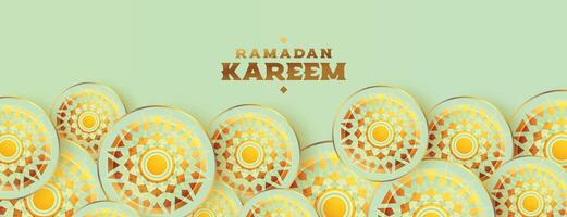 Ramadan kareem eid saisonnier islamique bannière conception vecteur