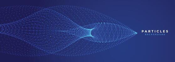 particule style futuriste numérique la toile bleu Contexte conception vecteur