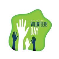 international bénévoles journée Contexte pour social aide sociale vecteur