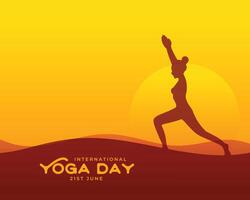 international yoga journée Contexte pour Indien thème conception vecteur