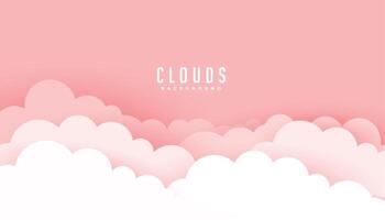 des nuages Contexte dans pastel couleurs vecteur