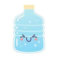 Boucle, l'eau bouteille personnage, h2o, pour en buvant un soda vecteur illustration