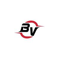 bv initiale esport ou jeu équipe inspirant concept des idées vecteur