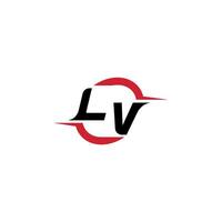 lv initiale esport ou jeu équipe inspirant concept des idées vecteur