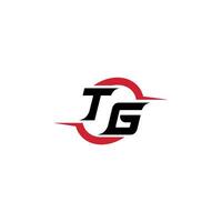 tg initiale esport ou jeu équipe inspirant concept des idées vecteur