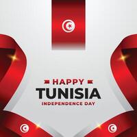 Tunisie indépendance journée conception illustration collection vecteur
