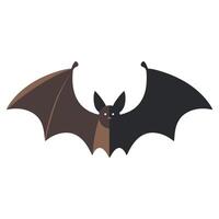 chauve souris animal avec Halloween costume dessin animé vecteur illustration.