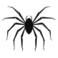 ai généré araignée noir silhouette vecteur. vecteur