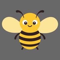 mignonne marrant abeille dessin animé vecteur illustration.