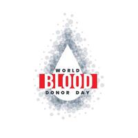 monde du sang donneur journée concept bannière conception vecteur