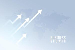 global économie tendance avec monter en haut La Flèche sur monde carte vecteur