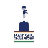 kargil vijay diwas fête Contexte saluer à Indien armée vecteur