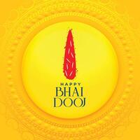 content bhai dooj de fête carte pour frère et sœur l'amour vecteur