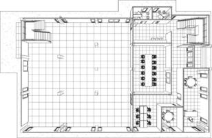 3d illustration de Résidentiel projet vecteur