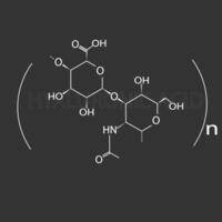 hyaluronique acide moléculaire squelettique chimique formule vecteur