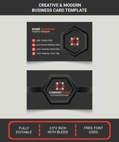 moderne et branché affaires carte conception modèle vecteur