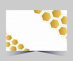d'or nid d'abeille modèle affaires carte modèle vecteur