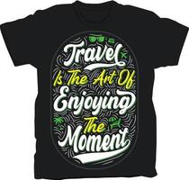 en voyageant ancien typographie T-shirt conception avec vecteur fichier inclus pour facile édition ou impression.