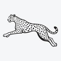 fonctionnement guépard icône animal logo vecteur