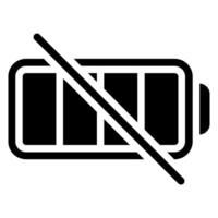 icône de glyphe de batterie vecteur