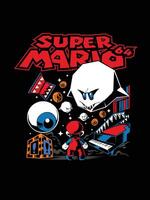 impression super mario vecteur