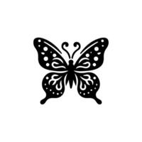 papillon silhouette icône. vecteur illustrations.