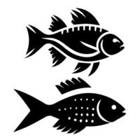 vecteur aquarium poisson silhouette illustration