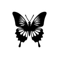 papillon silhouette icône. vecteur illustrations.
