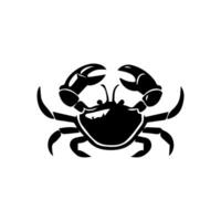 Crabe silhouette. logo. isolé Crabe sur blanc Contexte vecteur