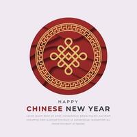 content chinois Nouveau année papier Couper style vecteur conception illustration pour arrière-plan, affiche, bannière, publicité, salutation carte