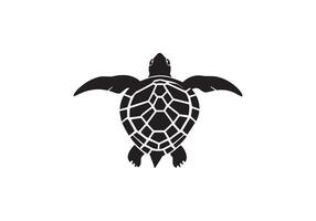 tortue logo icône vecteur prime silhouette conception sur blanc Contexte
