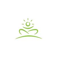yoga et pilates pose , stylisé vecteur symboles, santé se soucier et aptitude concept vecteur illustration, adapté pour votre conception besoin, logo.