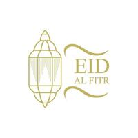 eid Al fitr logo et symbole illustration conception vecteur