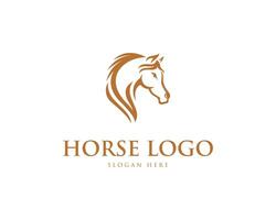 cheval logo conception icône vecteur modèle.