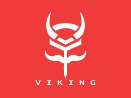 viking logo conception icône symbole vecteur illustration.