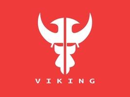 viking logo conception icône symbole vecteur illustration.