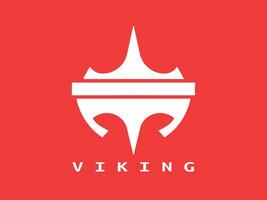 viking logo conception icône symbole vecteur illustration.