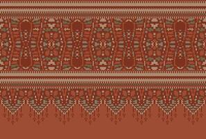 pixel traverser point traditionnel ethnique modèle paisley fleur ikat Contexte abstrait aztèque africain indonésien Indien sans couture modèle pour en tissu impression tissu robe tapis rideaux et sarong vecteur