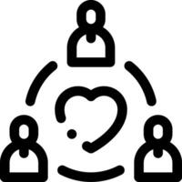 cette icône ou logo coeur valeurs icône ou autre où une valeur cette est le base de une entreprise à être mis en œuvre par ses des employés et autres ou conception application Logiciel vecteur