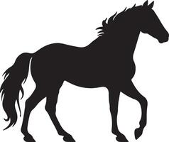 cheval silhouette vecteur illustration blanc Contexte