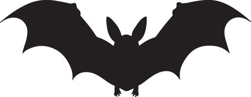 chauve souris silhouette vecteur illustration blanc Contexte